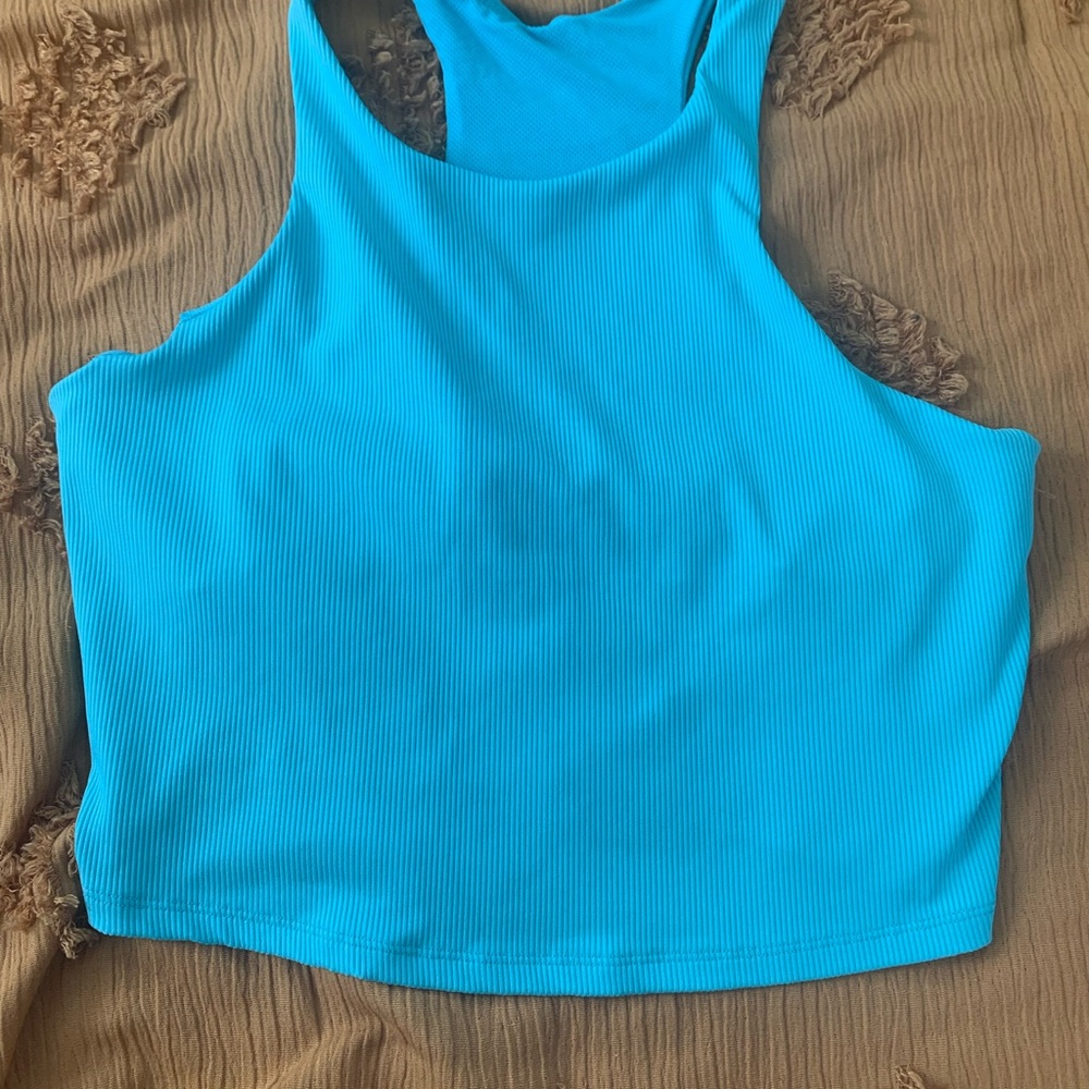 Women's Blue Athletic Bra Top